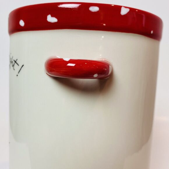 Mud Pie Ceramic Santa Secrets Wine Cooler + Cork Christmas Holiday Hosting - Picture 11 of 13